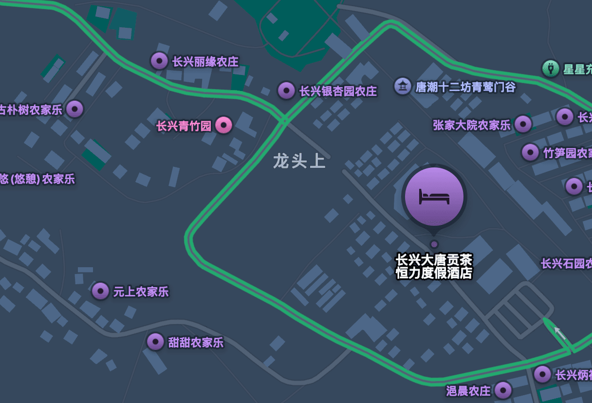 大唐贡茶恒力度假酒店地图位置